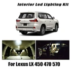 Комплект светодиодсветильник ламп для салона автомобиля Canbus, для Lexus LX 450 470 570 1996 LX450 LX470 LX570 2018-2019 2020