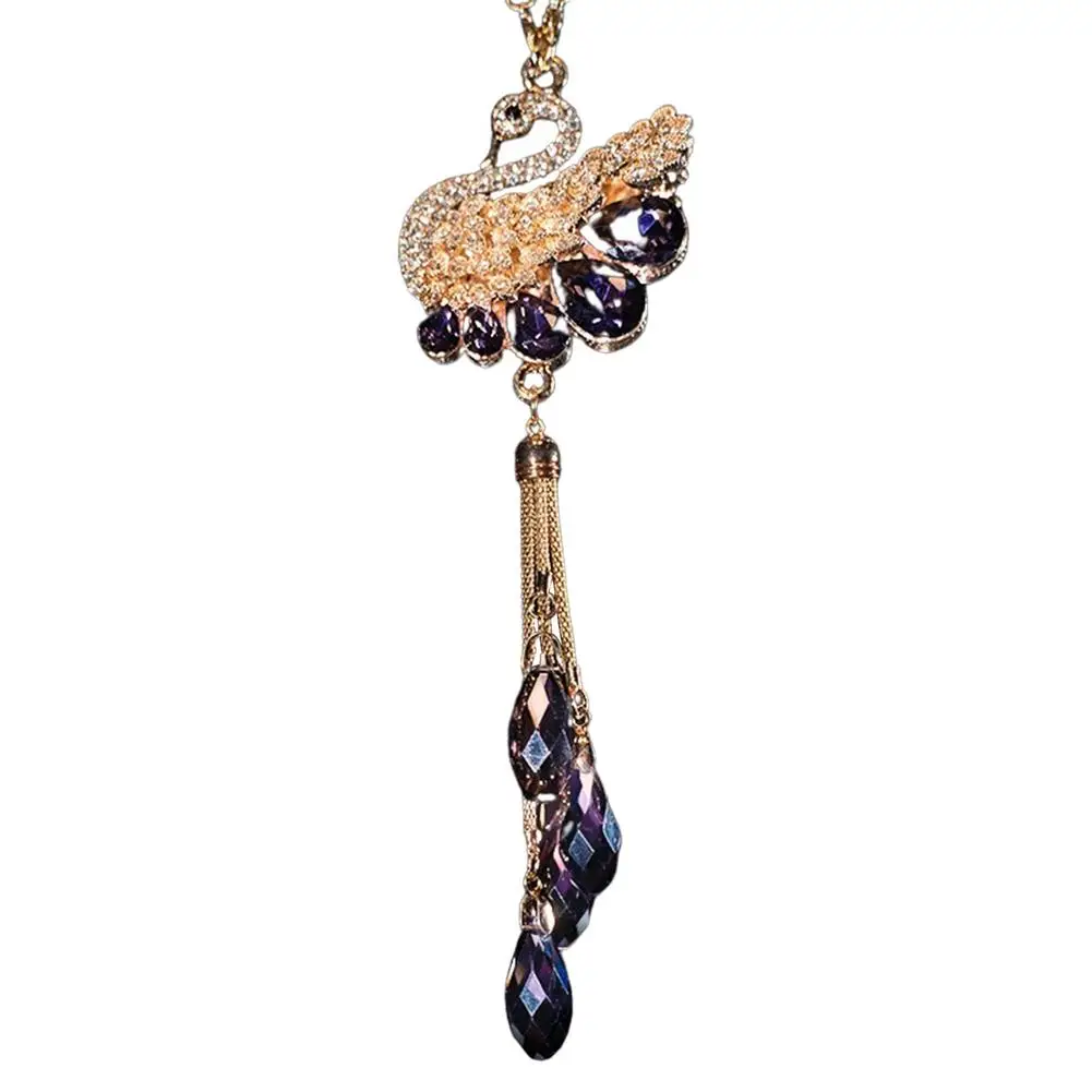 

Украшения для автомобиля, подвески для женщин, милый лебедь, хрусталь, привлекательный кулон для автомобиля, рождественский подарок для жен...