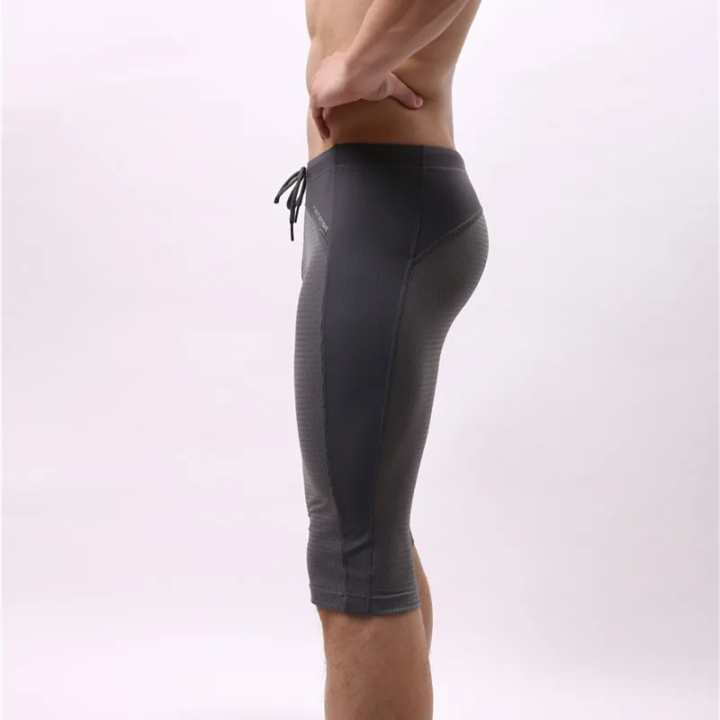 Sexy Mid-waist Men Boxer Shorts Athletic Supporter Body Sculpting boxershorts Breathable Soft Nylon Underpants Underwear Men