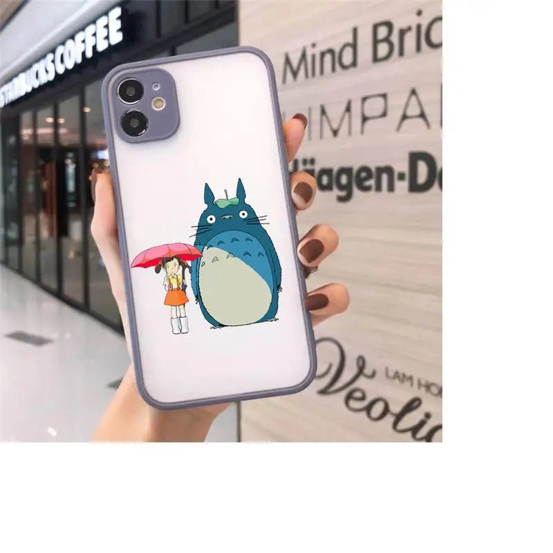 

Japan anime Spirited Away Phone Cases matte transparent For iphone 7 8 11 12 plus mini x xs xr pro max cover