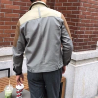 Spring British casual tooling pocket jacket daily Japanese slim trend jacket men
