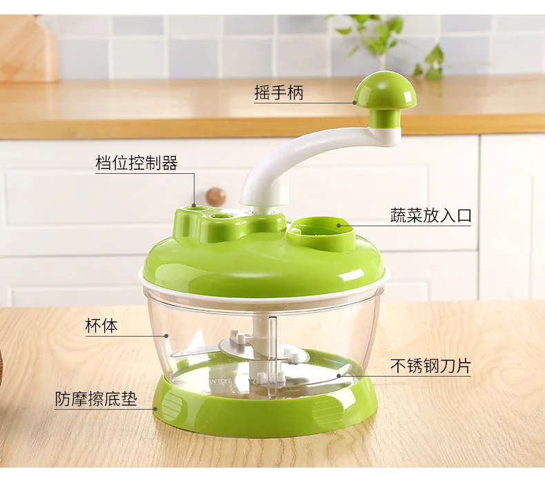 Manual mincer household garlic blender multi-function vegetable kitchen artifact cutter |