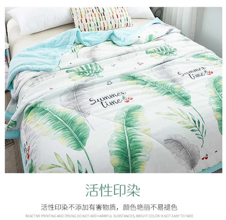 Popular summer washed cotton quilt quilted air conditioning quilt cool quilt thin quilt