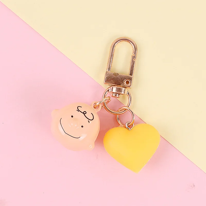 Kpop мультфильм милый брелок любящее сердце с колокольчиком Airpods золотой кулон для