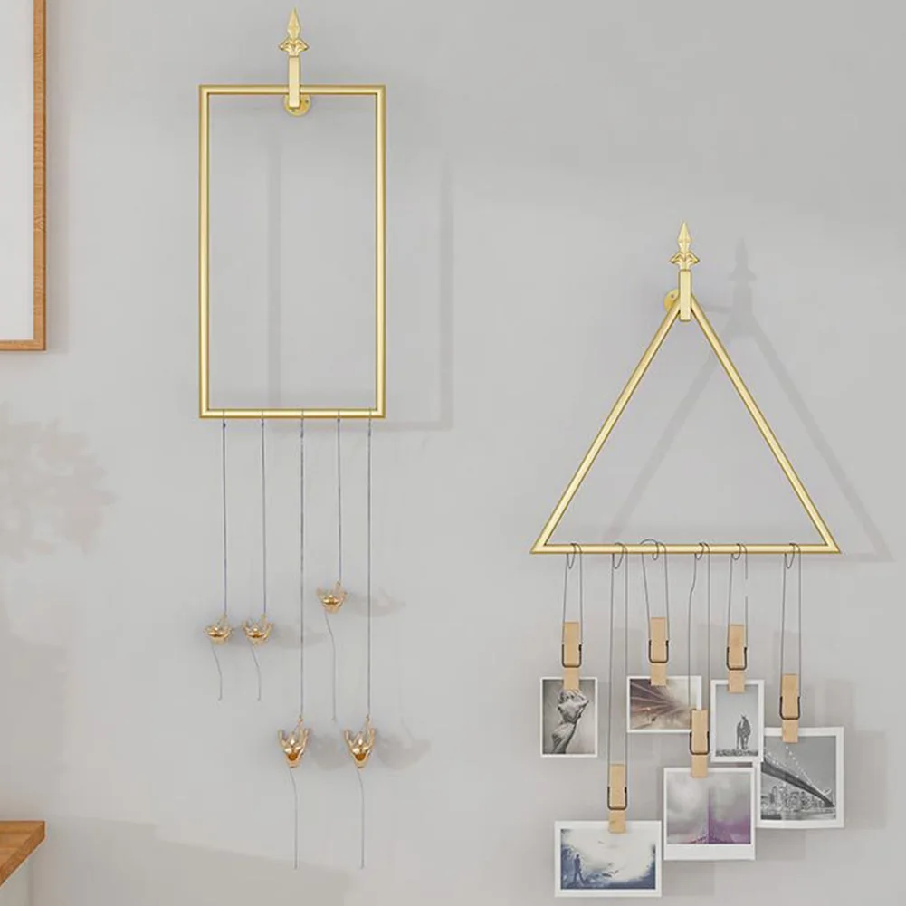 Простая установка Прочный Настенный геометрический формы украшения хранения