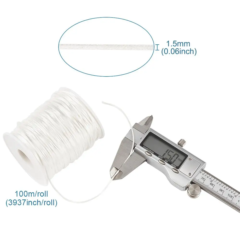 Нить из полиэстера для изготовления ювелирных изделий сделай сам 1 мм 100 около 5