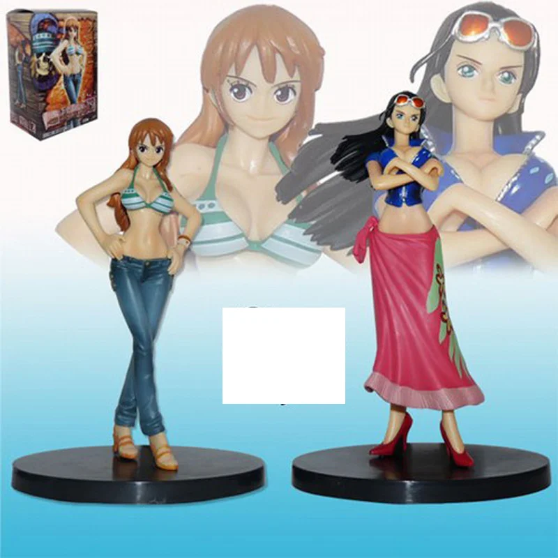 

One Piece Nami Robin swimsuit Assemble PVC Figure Toys Dolls Gifts for Children 17CM
