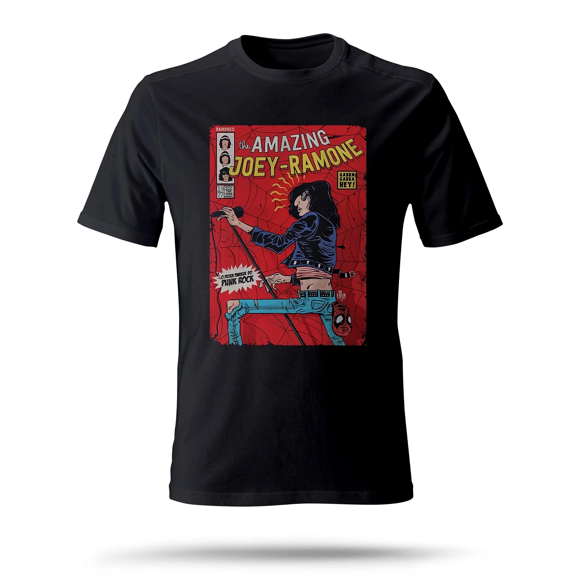 Удивительный Джоуи Рамон футболки качества премиум Custom Personaliezd (черный 2) |