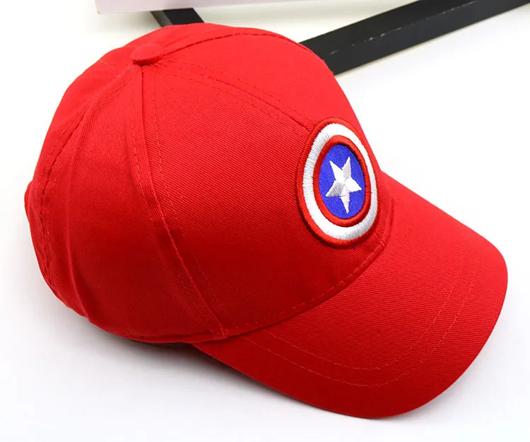 Капитан Америка детская бейсбольная кепка головные уборы с застежкой Gorras Beisbol Кепка для мальчика девочки петтен дети сетки Камо на заказ шляпа T811