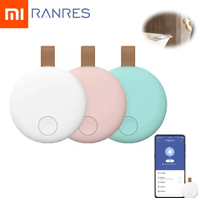 Xiaomi Ranres Смарт Анти утерянное устройство интеллектуальное позиционирование сигнализации поиск трекер Pet сумка кошелек ключ искатель телефонная коробка поиск
