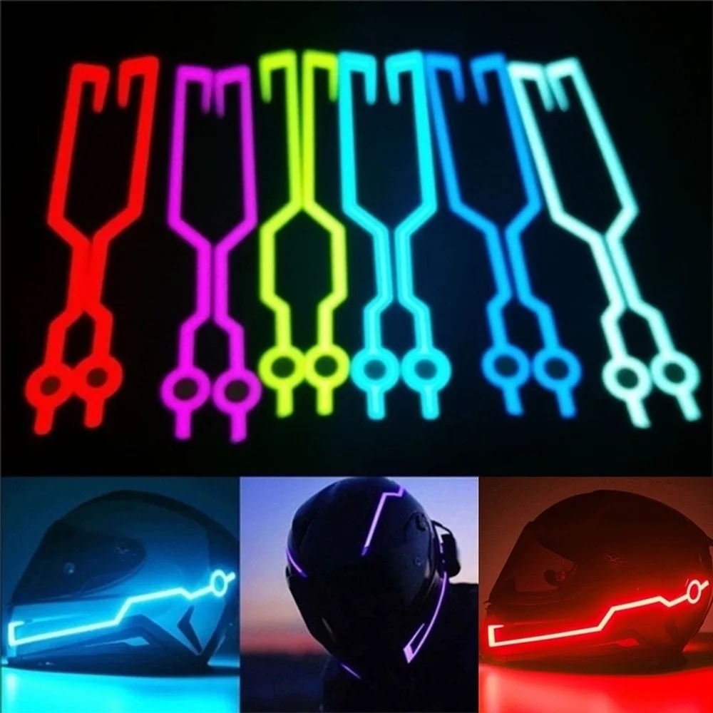 Мотоциклетный светодиодный шлем для ночной езды 4 режима комплект