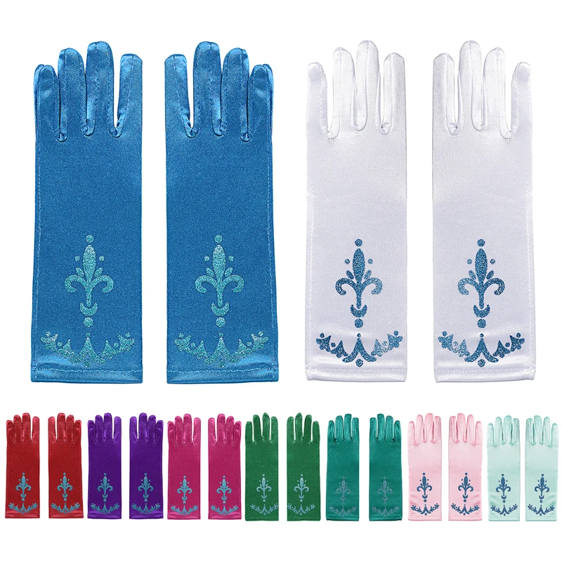 Перчатки VOGUEON для девочек длинные перчатки с блестками одежда аксессуары костюма