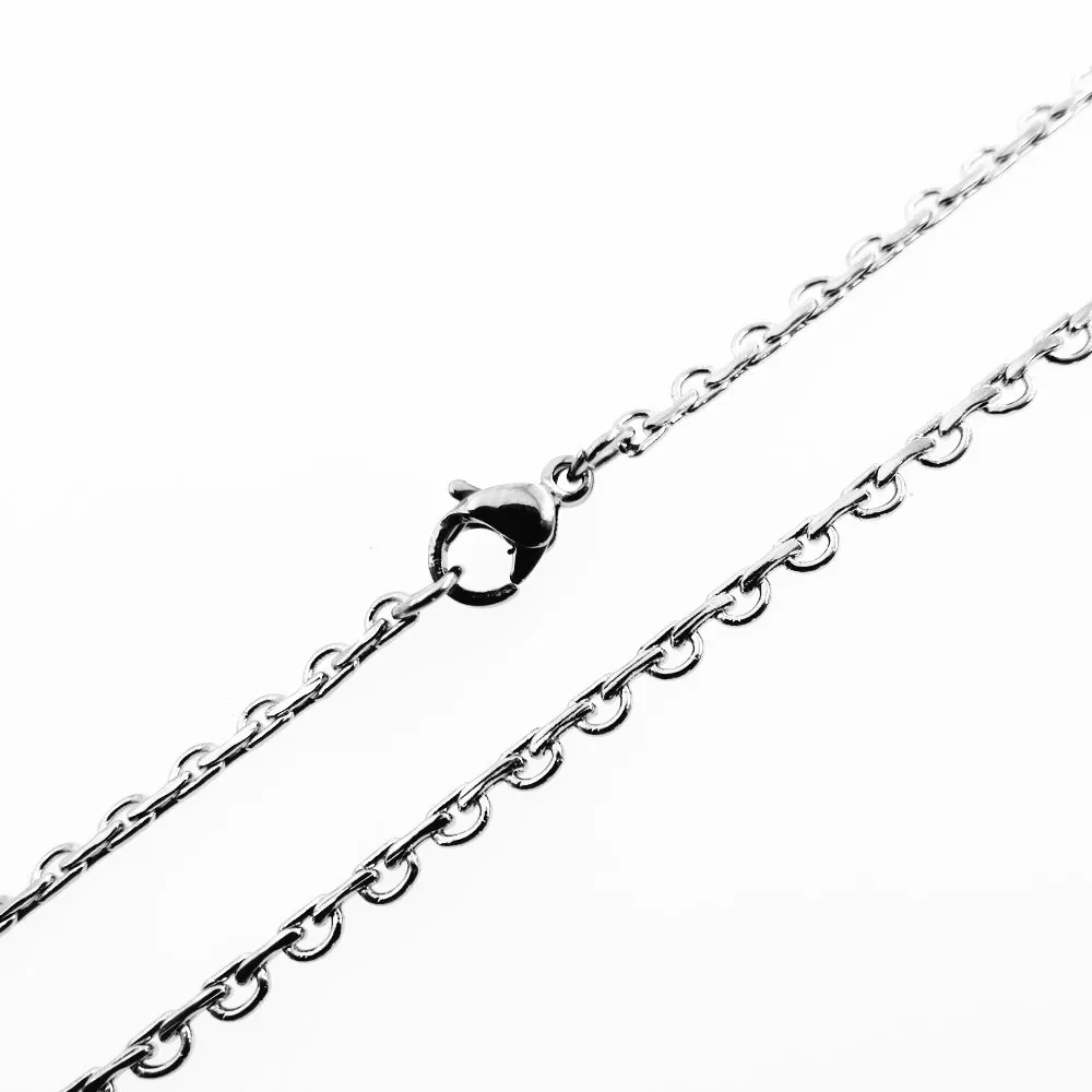 Мужская и женская цепочка из нержавеющей стали ожерелье с бусинами заводская