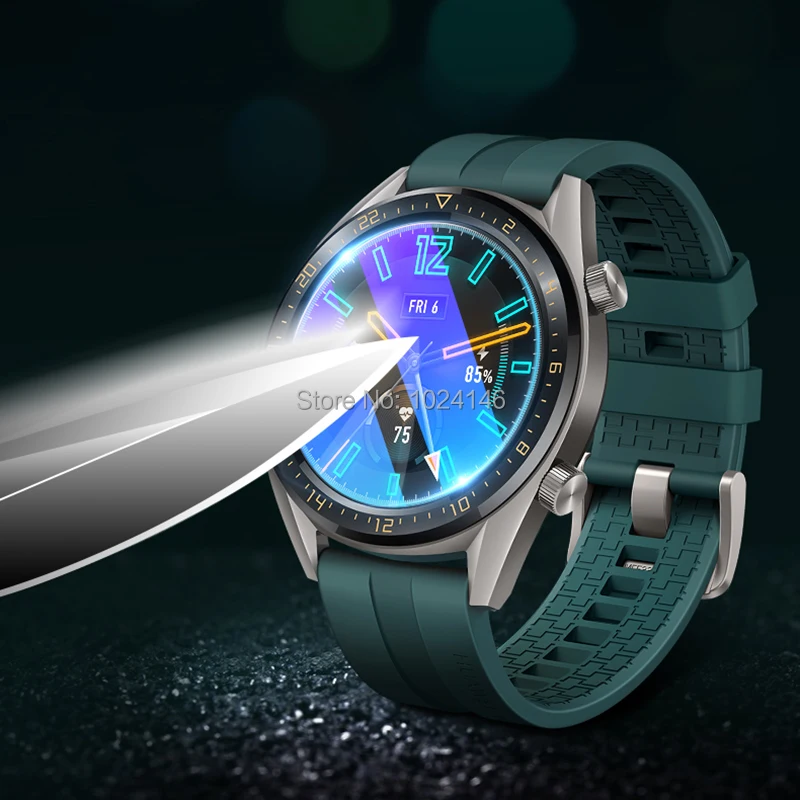 Закаленное защитное стекло 9H 2.5D для Samsung Gear S3 S4 S2 / Galaxy Watch 42 мм 46 HD Clear/ Anti Blue Purple