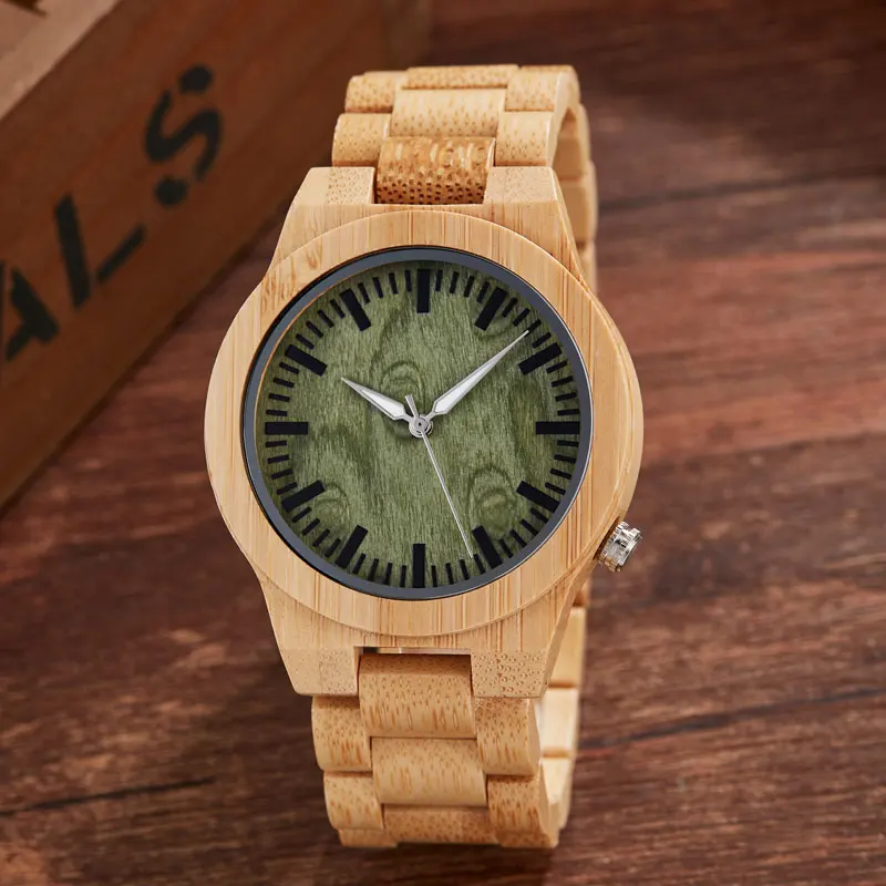 Уникальные минималистичные полностью деревянные часы для женщин и мужчин из