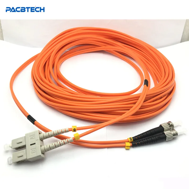 

10pcs/lot ST/PC to SC/PC Fiber Optic Patch Cord Fiber Jumper Cable Multimode Duplex 3.0mm