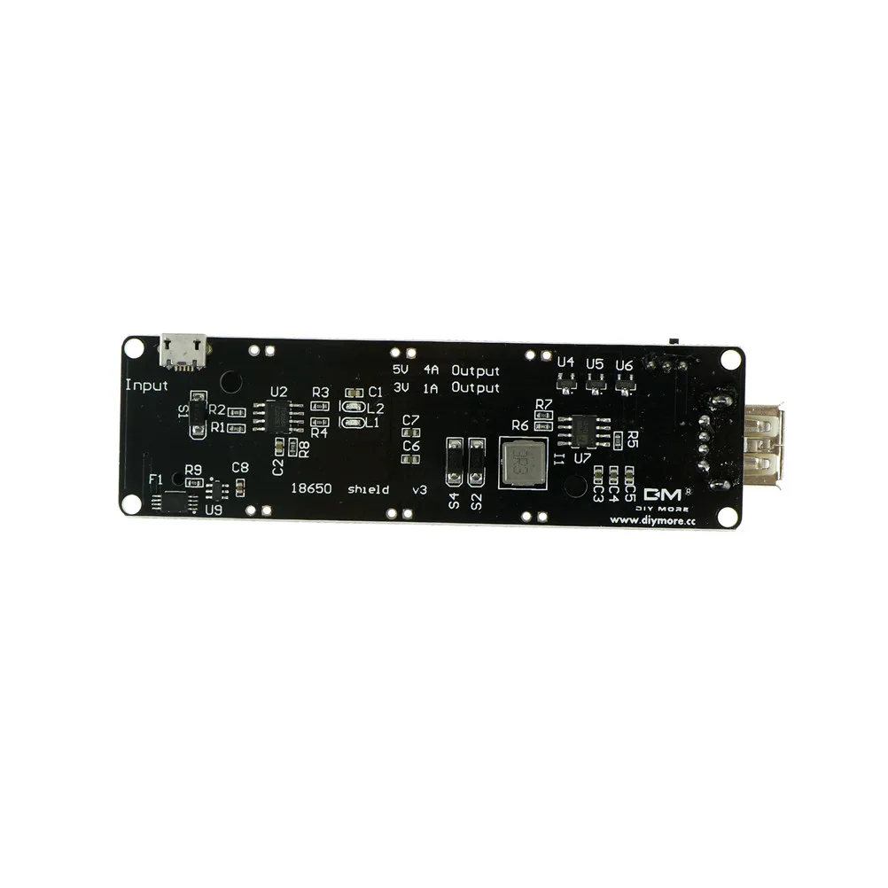 

1 шт., фонарь со светодиодсветодиодный подсветкой, Micro USB, Wemos ESP32, 18650, дюйма, Raspberry (батарея в комплект не входит)