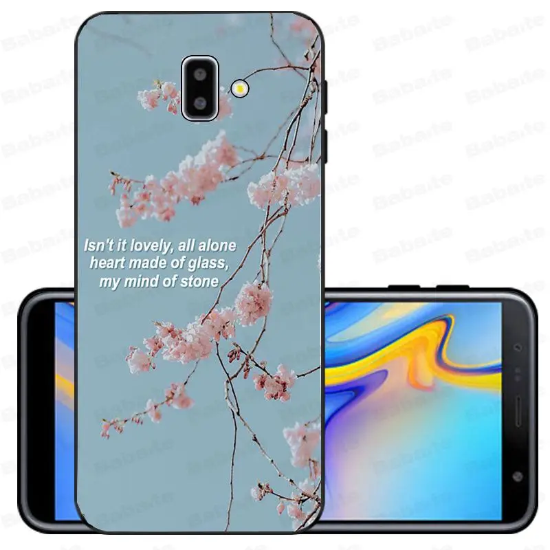 Song Lyrics Billie Eilish Эстетическая Оболочка Чехол для телефона samsung Galaxy j6 plus A6 A8 A9 A10 A30 A50 мобильные телефоны