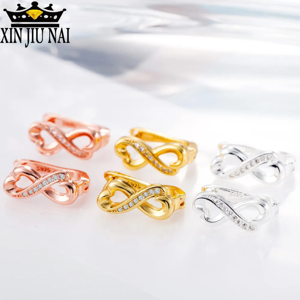 3 вида цветов Элегантные Простые серьги с фианитом 8 цифр|Серьги| |