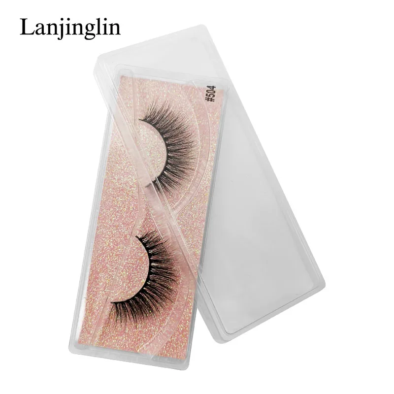 LANJINGLIN, 1 пара, 3d, норковые накладные ресницы, натуральные, длинные, накладные ресницы, для наращивания, сексуальные, для макияжа, красивые, бесклевые, оптом