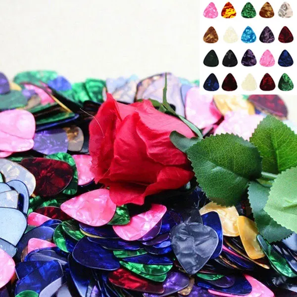 neu 1020 pcs neue akustische picks plektrum celluloid elektro glatte gitarre pick zubehör 046mm 071mm 096mm s66 free global shipping