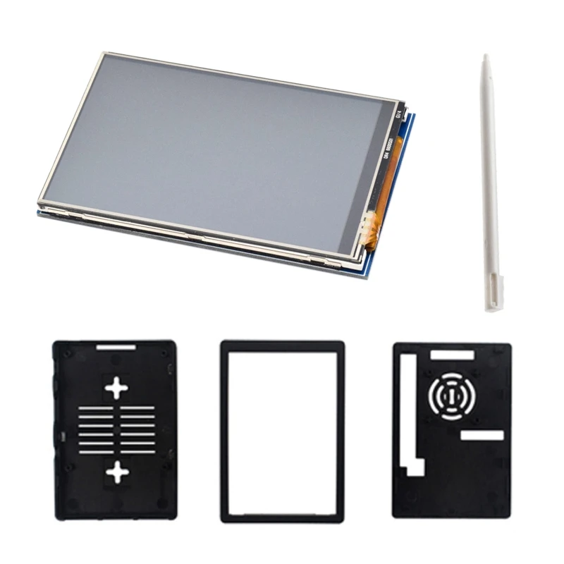 

Contact Screen for Raspberry Pi 4B 3B 3B+3.5 Inch LCD Display+Contact Pen+ABS Case for Raspberry Pi 4B
