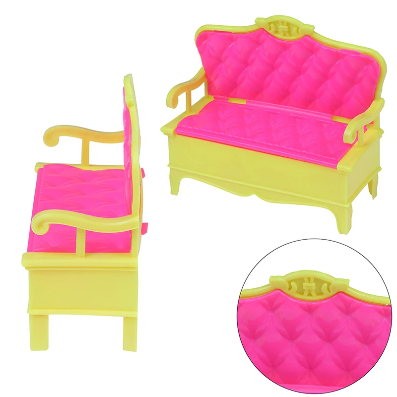 Новинка 1/12 миниатюрная мебель для кукольного домика диван стул скамейка
