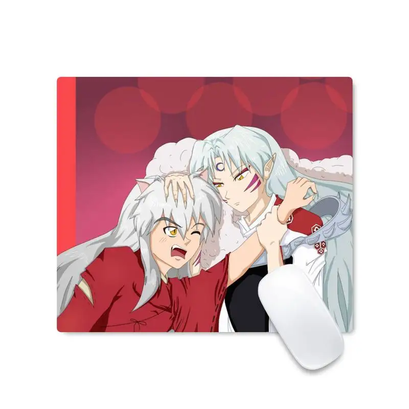 

Офисная мышь Inuyasha, геймерский мягкий коврик для мыши, Нескользящая подушка, квадратная толщина 2 мм