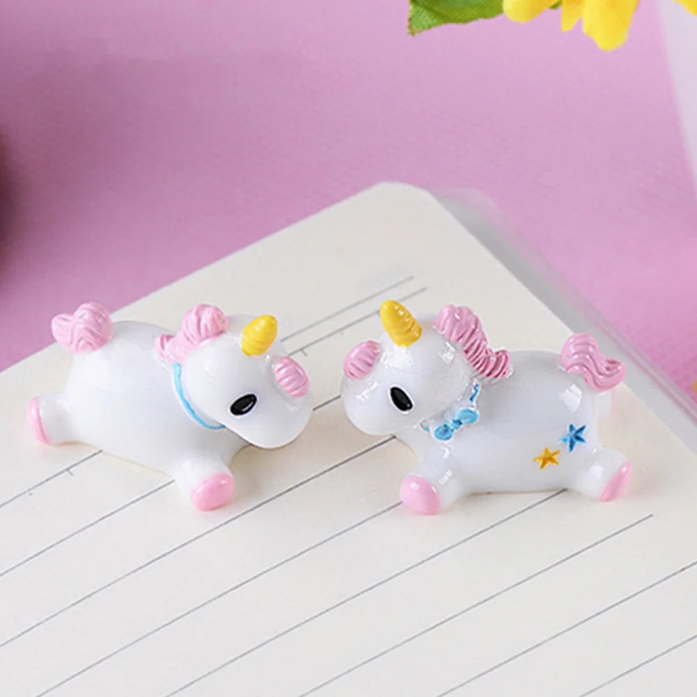 Комплект из 2 предметов мини смолы с надписью Unicorns Цветущий сад микро пейзаж