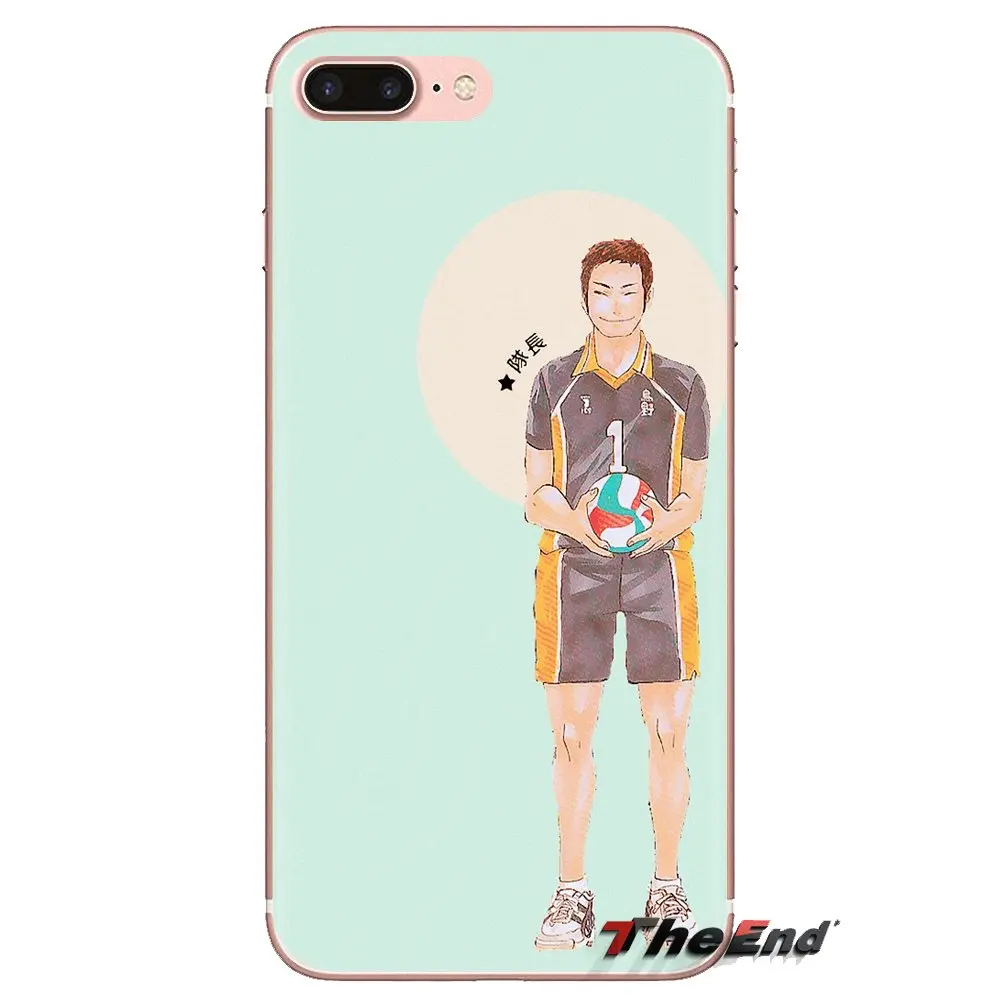 Для samsung Galaxy S3 S4 S5 мини S6 S7 край S8 S9 S10 Plus Note 3 4 5 8 9 мягкий прозрачный чехол daichi Haikyuu №