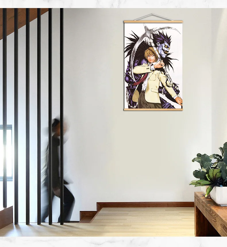 Постеры классические из аниме Death Note Холщовый плакат украшение для бара комнаты