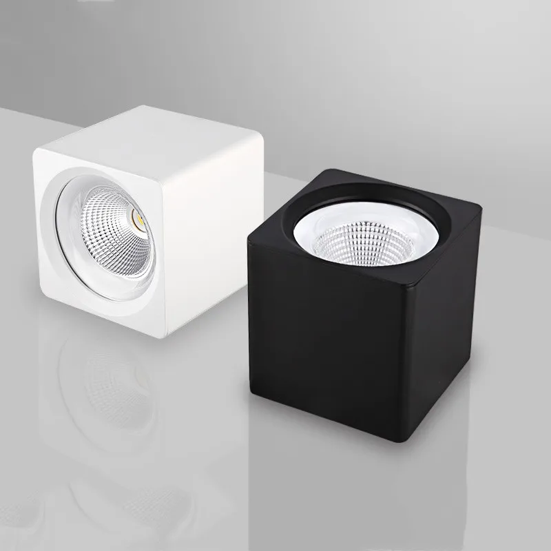 Белый/черный Высокое качество поверхностного монтажа LED COB Диммируемый вниз свет