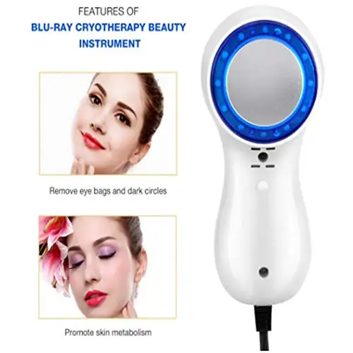 Portable Blue Light Photon Cold Hammer Machine Face Lifting Anti Aging Skin Rejuvenation Tightening Face Skin Care Device