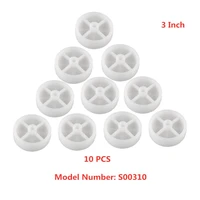 10 pcslot casters wholesale 3 inch white pp single wheel diameter 7 5cm bearingless nylon agricultural machinery