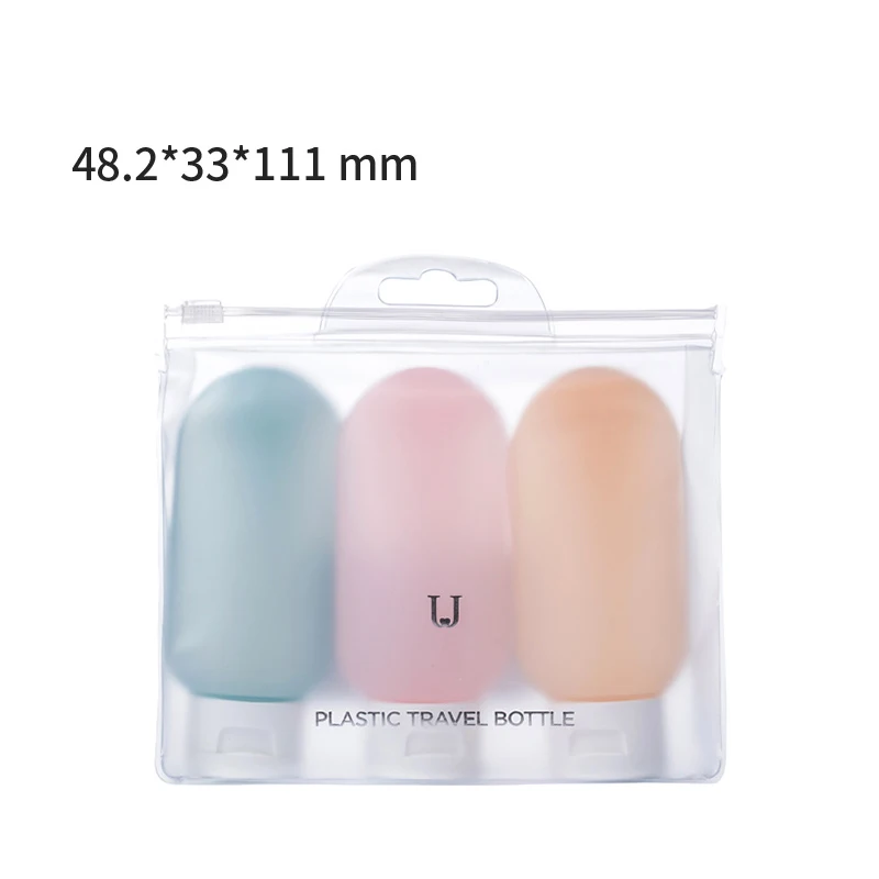 3pcs 3 шт. Xiaomi Mijia Youpin Jordan& Judy Squeeze путешествия суб-бутылка косметический образец шампунь контейнер портативный 60 мл хорошая эластичность - Цвет: 3pcs
