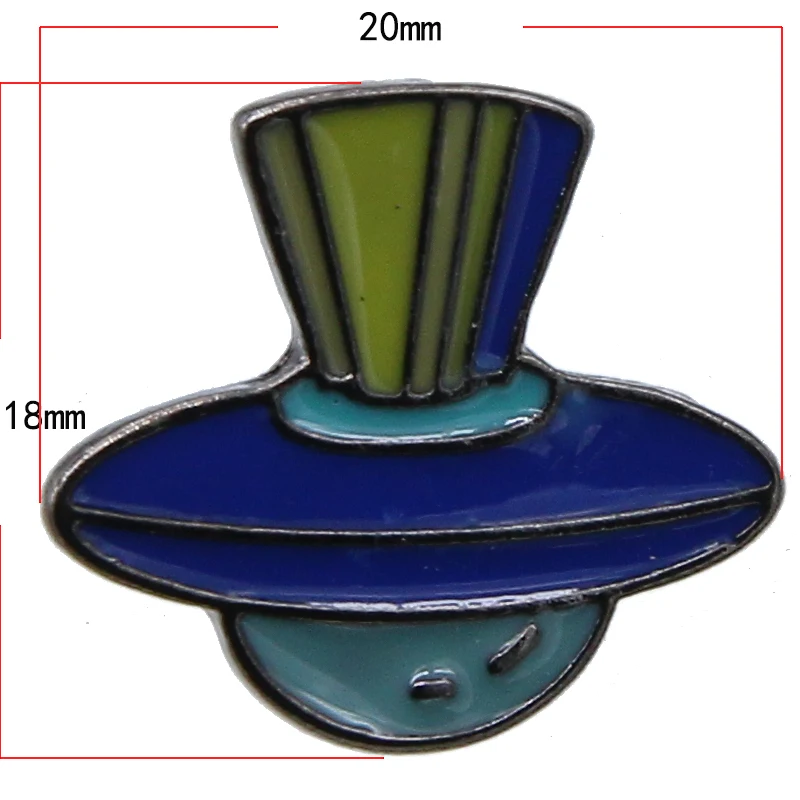 Эмалевые очки тапочки шляпа с усами роллер скейт брошь Металлическая Булавка
