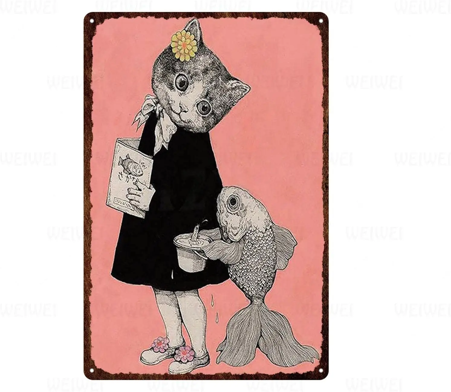

Cat Dog Tin Signs Animal Metal Poster Wall Pet Shop Home Bar Pub Decor Wall Sticker Retro Vintage Plate 20x30cm