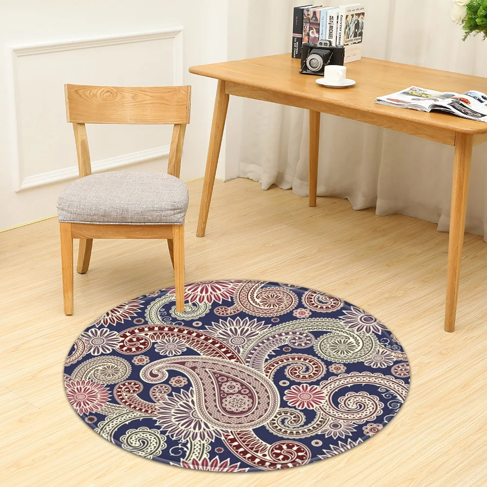 Круглый ковер для спальни детский компьютерный стул подвесная корзина коврик