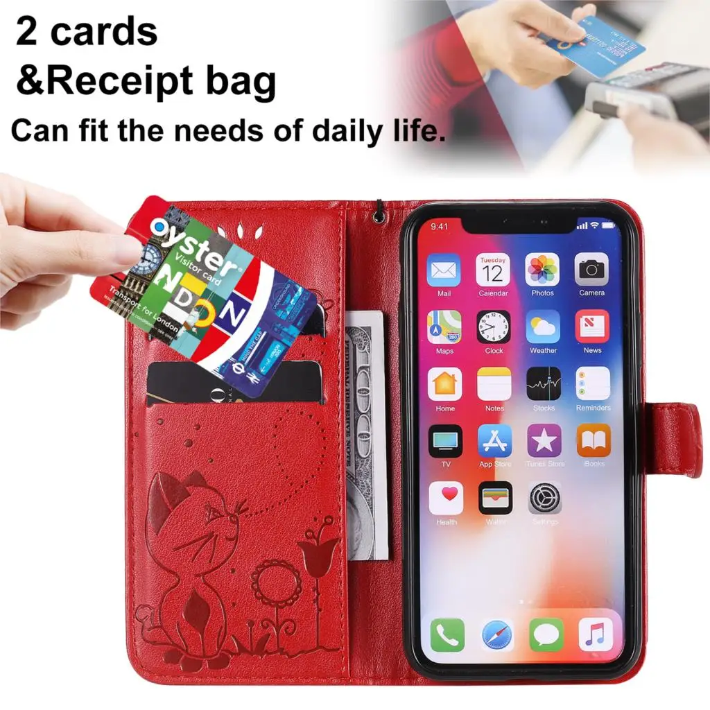 Cool Phone Bags Cases For armor iPhone X Cartoon PU Leather Flip Wallet Shell Case sFor Telefoon Apple ajax XS Fundas | Мобильные