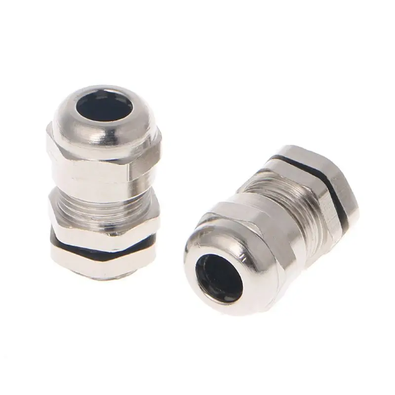 

3PCS Stainless Steel PG7 3.0-6.5mm Waterproof Connector Metal Fixing Cable Gland New 2020