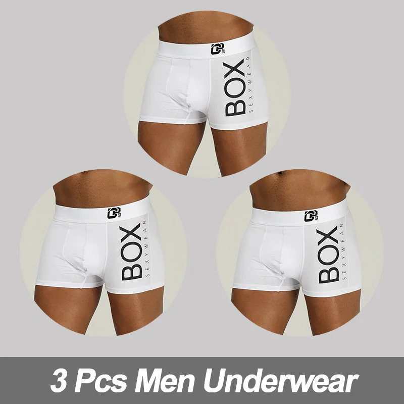 (3)OR212-White 3 шт., сексуальное нижнее белье cueca, боксеры для мужчин, сетчатые шорты размера плюс, однотонная мужская одежда, боксеры, трусы, шорты, сексуальные трусы для полных мужчин, 100 кг, s - Цвет: (3)OR212-White