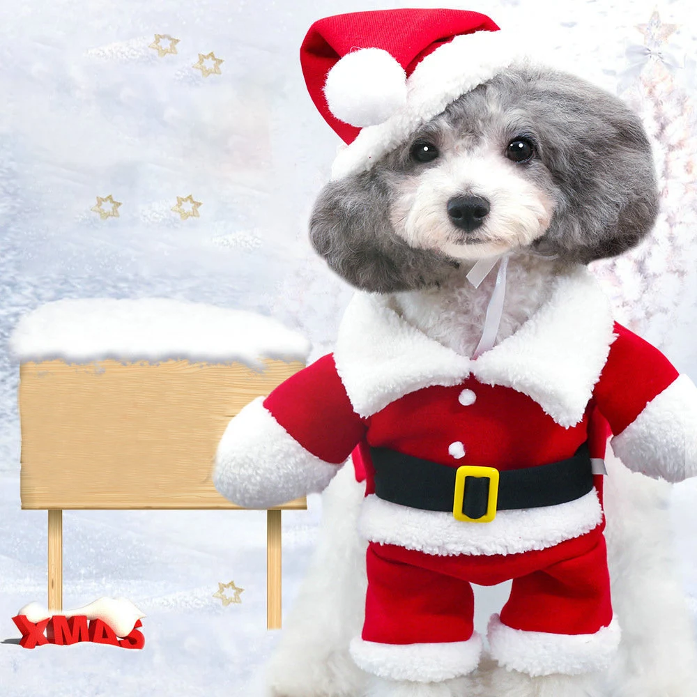 Костюм красный северный олень свитер Кошка Собака Щенок &quotСнеговик&quot Свитер на