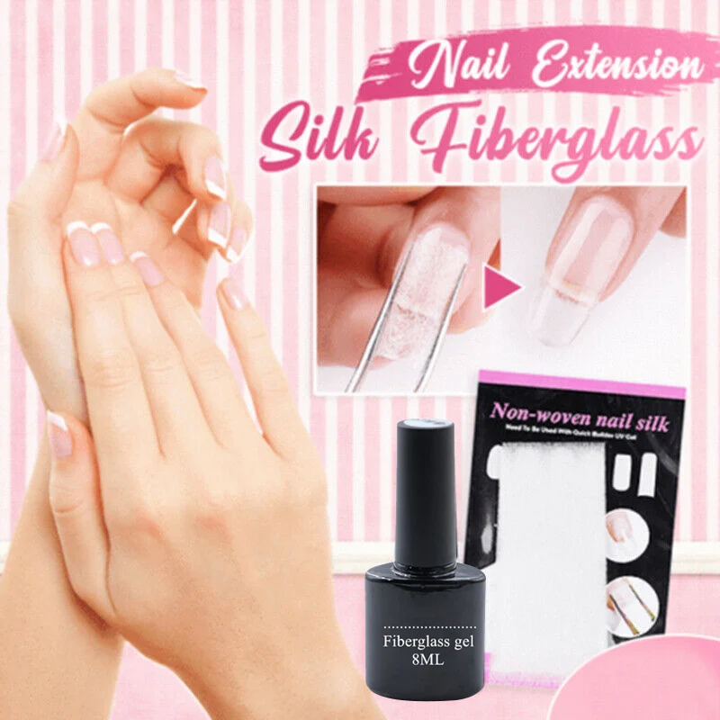Уход за ногтями стекловолокно шелковое покрытие ногтей наклейки для наращивания