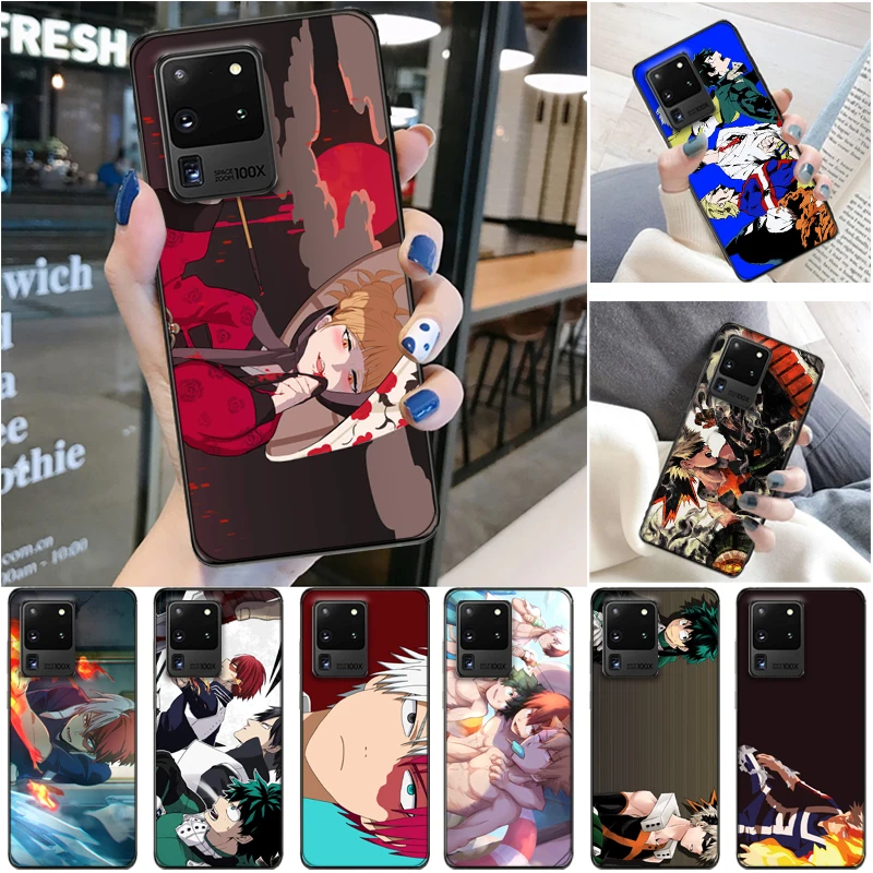 

My Hero Academia Tomura Boku Dabi Shigaraki Todoroki Shouto Bakugou Katsuki Phone Case For Samsung Galaxy S20 Ultra FE Cases
