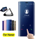 Умный зеркальный чехол для телефона Huawei Honor 8x9 10 Lite, легкий флип-чехол с подставкой, чехол для Huawei Honor 8x10 20 10i, Coque Fundas