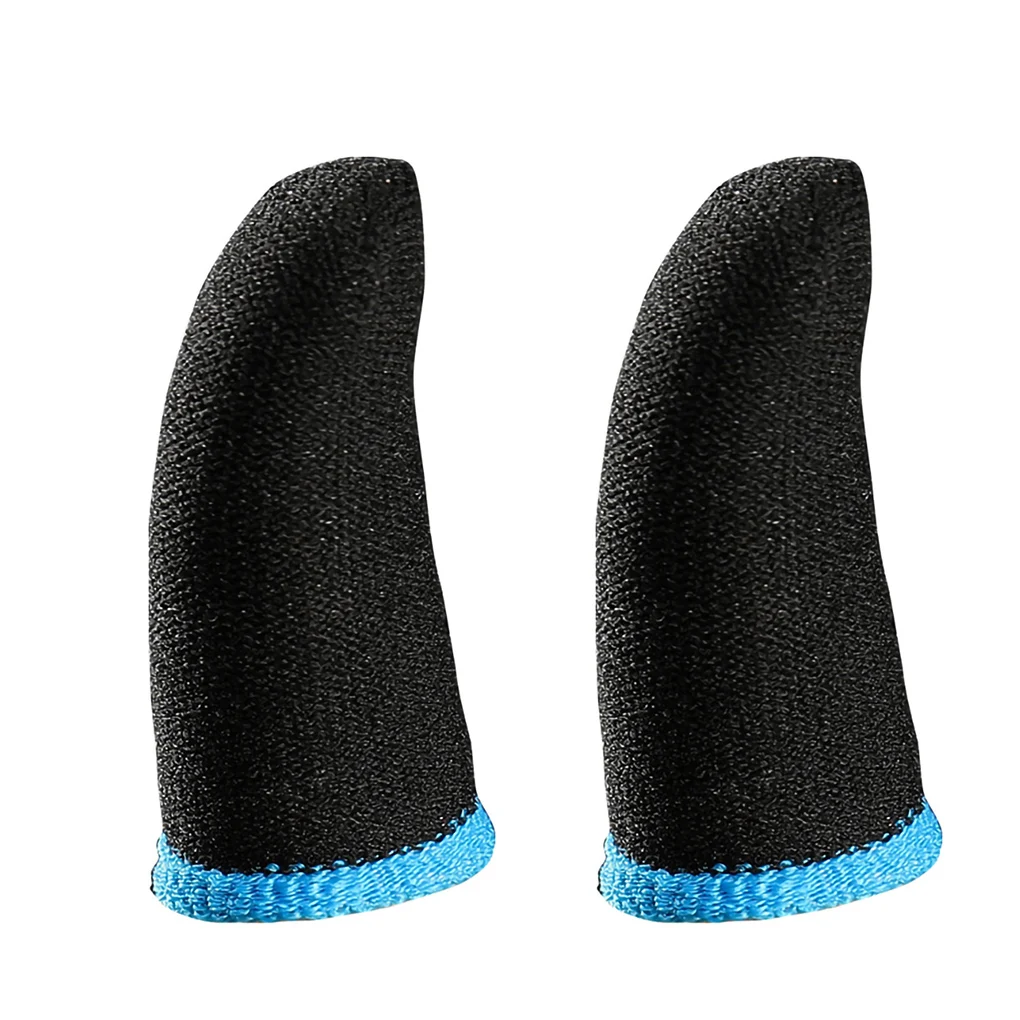 

2pcs Game Gloves Sweat-proof Elastic Gaming Screen Gloves Knitted Game Controller Carbon Fiber Anti-slip Sweat-proof Finger Cot