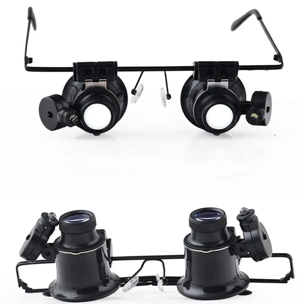 HiMISS 20X стекло es-style увеличительное с светодиодный светильник оптические линзы для