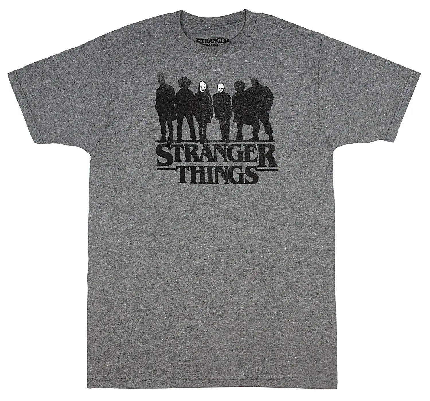 

Hybrid Stranger Things 2 Men's Outcasts Silhouette T-ShirtDesign Style New Fashion Short Sleeve