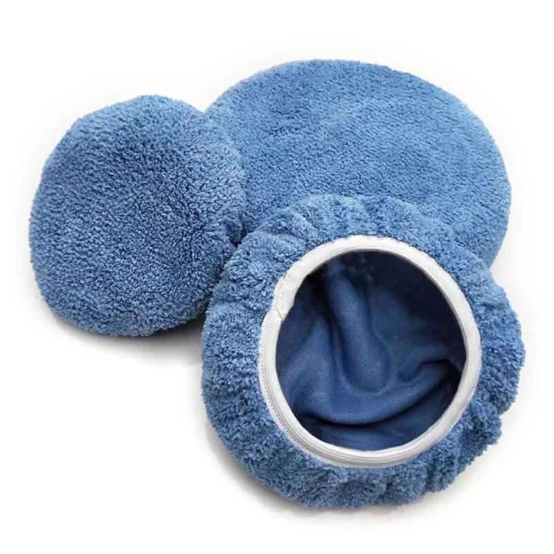 

Polishing Bonnet Buffer Pad Microfiber Bonnet Car Polisher Pad Cover for Car Paint Care 5-6" 7-8" 9-10" 3 Sizes