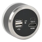 2022 1080P Type-c 1080P HDMI USB цифровая промышленная мышь лабораторный видеоизмерительный микроскоп камера U диск хранилище C крепление камера